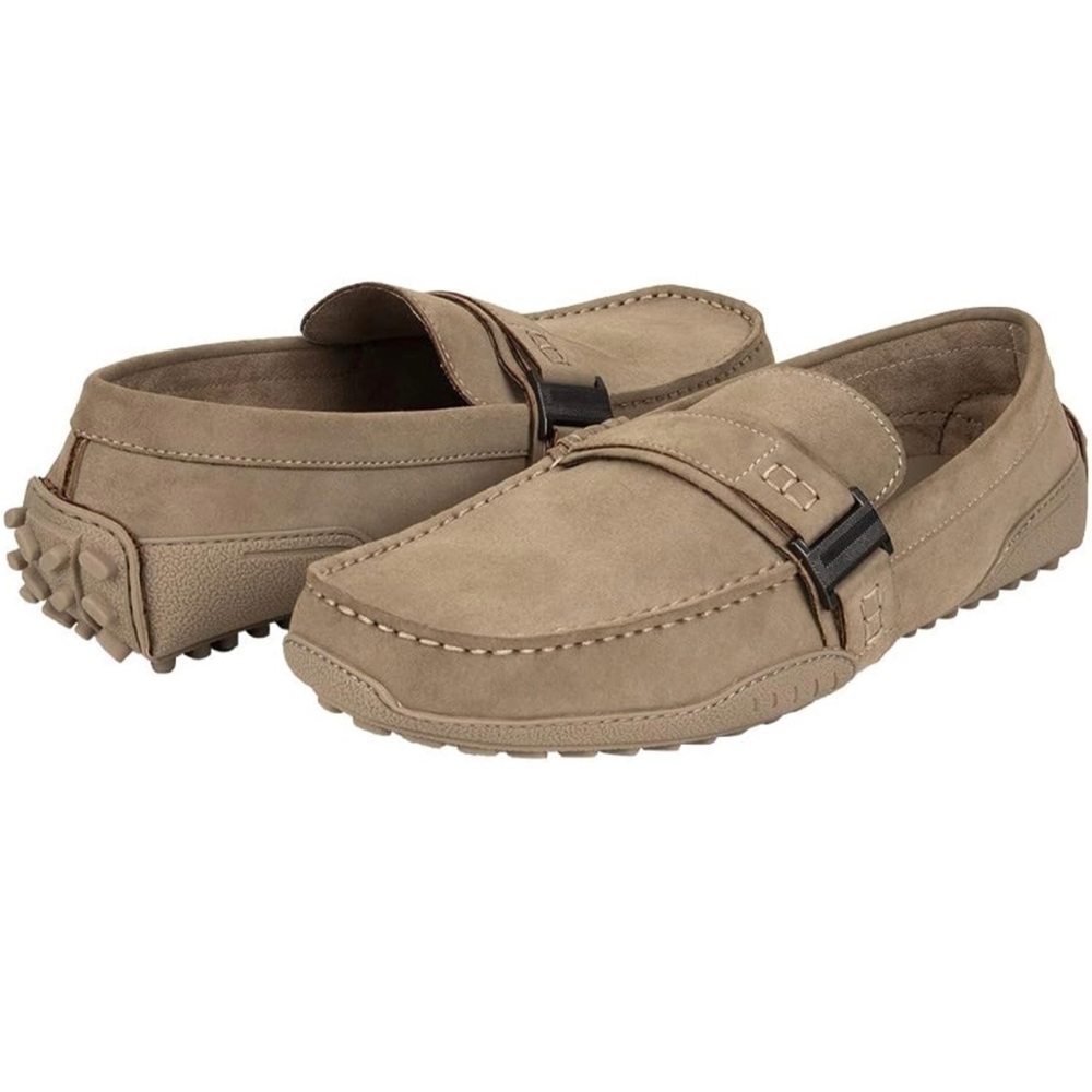NWT Kenneth Cole Unlisted Men's Wister Belt Driver Loafer taupe 8.5 med